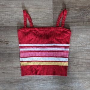 Iris Ribbed Cropped Tank Top